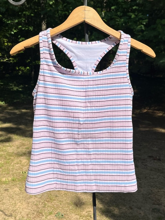 Prospirit Tops - 90s Prospirit Retro Athleisure Racerback Tank Top Size M Pastel Striped